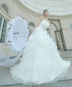 2011 new * long trail * wedding bridal dress bride gown  