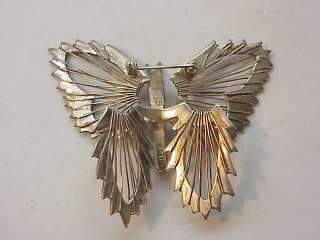 VINTAGE TAXCO MEXICAN STERLING SILVER BUTTERFLY PIN  