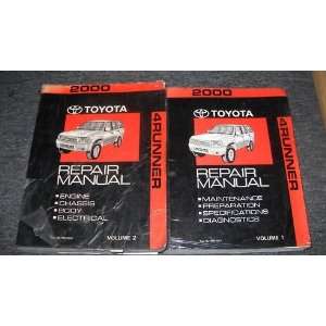  2000 Toyota 4Runner Service Shop Repair Manual Set OEM (2 
