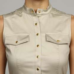 Calvin Klein Womens Flap Pocket Belted Dress  
