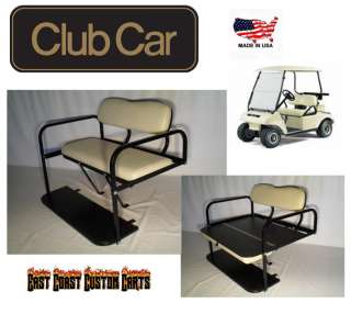 Club Car DS Golf Cart Rear Flip Down Seat Kit BUFF (FAST  