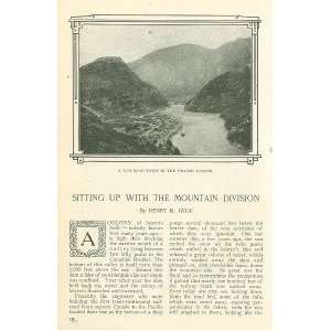  1909 Mountain Railroad Canadian Pacific Frazer Canyon 