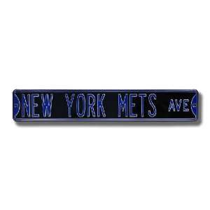  Authentic Street Signs New York mets Ave. (Black) Sports 
