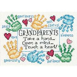 Grandparents Touch A Heart Cross Stitch Kit  