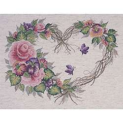 Donna Dewberry Grapevine Wreath Cross Stitch Kit  