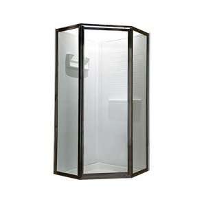  Neo Angle 38 Framed Pivot Shower Enclosure Oil Rubbed Bronze/Clear