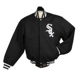 JH Designs Mens Chicago White Sox Domestic Wool Jacket   