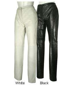 Versus by Versace Distressed Leather Pants  