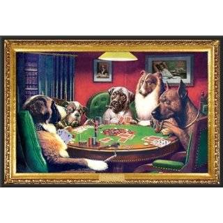  Dogs Playing Poker Poster Print, 36x24 Poster Print, 36x24 