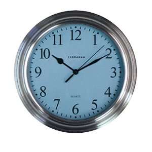 Ingraham Nova Blue Dial Wall Clock 