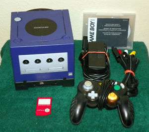 Nintendo GameCube w/ Gameboy Player + Memory   Indigo  