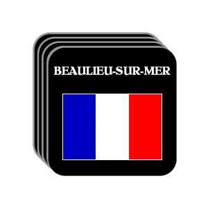 France   BEAULIEU SUR MER Set of 4 Mini Mousepad Coasters