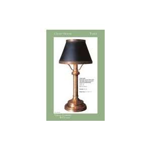  Chart House Edwardian Column Table Lamp with Black Shade 