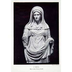 1927 Print Rome Italy Vesta Roman Virgin Goddess Earth 
