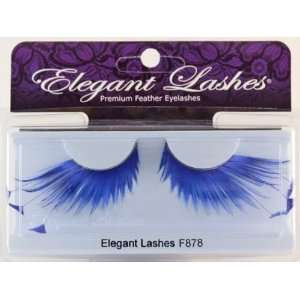  Elegant Lashes F878 Premium Blue Feather False Eyelashes Beauty