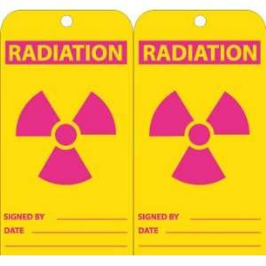 Accident Prevention Tags, Radiation, 6X3, Unrip Vinyl, 25/Pk W 