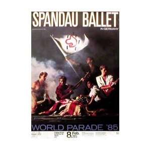 SPANDAU BALLET World Parade Tour 1985   Group Music Poster  