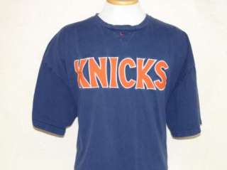 NEW YORK KNICKS t shirt STITCHED, NIKE 2XL XXL  