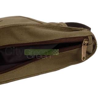 NEW Men Canvas Messenger Bag shoulder Beige/Army Green  