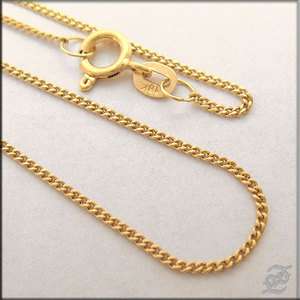 o913   BRAND NEW 18 K SOLID YELLOW GOLD CHAIN NECKLACE  