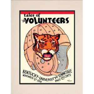  1930 Tennessee Volunteers vs Kentucky Wildcats 10 1/2 x 14 