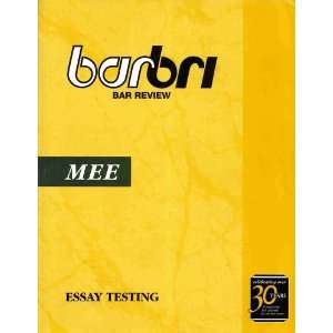   Bar Review MEE Essay Testing National conference of Bar Examiners