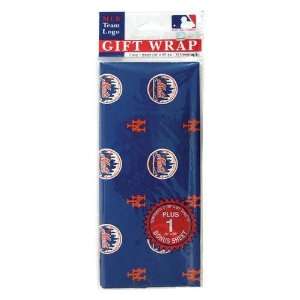  New York Mets MLB Flat Gift Wrap (20x30 Sheets) Sports 