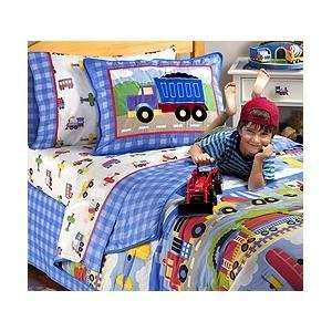  Olive Kids Bedding Set Twin   Trains Planes And Trucks 