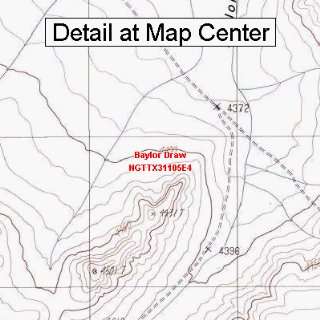   Map   Baylor Draw, Texas (Folded/Waterproof)