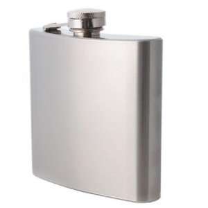  6oz Stainless Steel Whisky Alcohol Hip Flask with Screw Cap 
