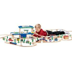  Wooden Train Station Toys & Games