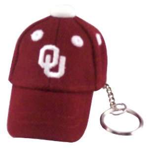    Oklahoma Sooners Crimson Baseball Cap Key Chain