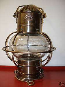 Decorative Maritime Solid Brass Globe Lantern Oil Lamp  