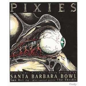  Pixies Santa Barbara Original Handbill EMEK SIGNED RARE 