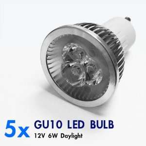   Brightest 12V 6W LED Bulb Day Light LED Bulb, LEDGU10 12V 6W DL 5