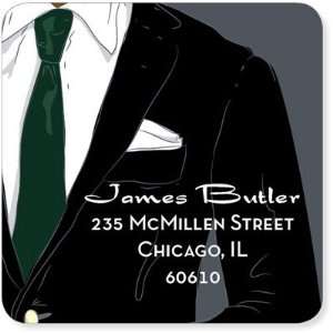     Address Labels (Suited Up Grey African American)