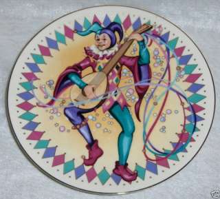 Christmas 1988 Decorative Plate The Merry Jester NICE  