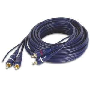   RCA MALE + EARTHING CABLE, GOLD PLATED, 16.4ft