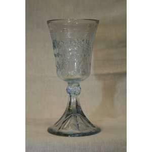  INDIANA GLASS TIARA ICE BLUE LORD SUPPER CHALICE 