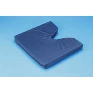 Coccyx Cushion With Navy Rip Stop Fabric Zippered Cover, Size 16“ x 