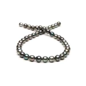 Tahitian Pearl Necklace 7.9 9.5mm AA+