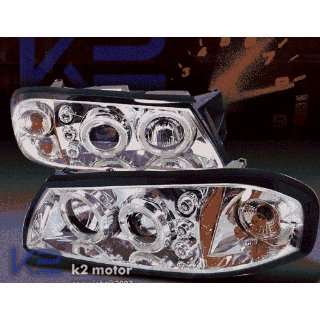 Chevy Impala Headlights Chrome LED Halo Pro Headlights 2000 2001 2002 