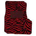 Front and Rear Red Zebra Floor Mats Today 