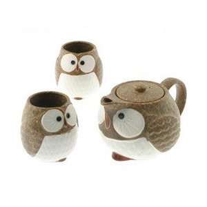  Wise Owl Tea Set with 2 Cups