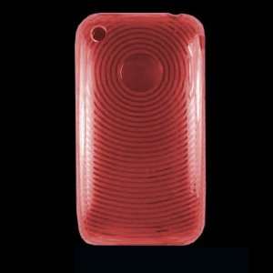   Clear Transparent Red Thumb Print TPU Case For Apple iPhone 3GS