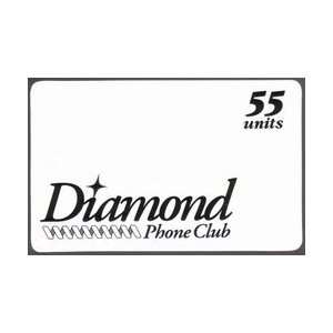  Collectible Phone Card 55u Diamond Phone Club White w 