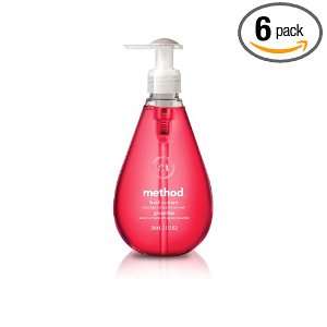  method Gel Hand Wash, Fresh Currant, 12 Ounce (Pack of 6 
