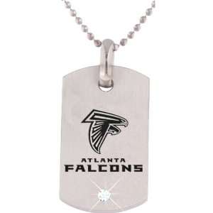   Titanium Atlanta Falcons Stainless Steel Dog Tag