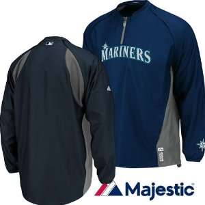  Seattle Mariners Convertible Gamer Jacket (Navy/Silver 