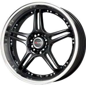  Drag D40 Gloss Black Wheel with Machined Lip (17x7.5 